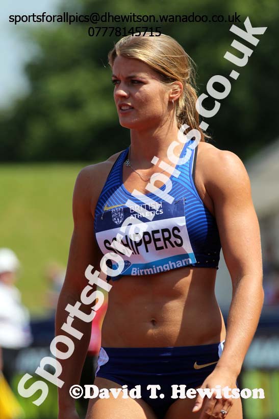 Dafne Schippers (NED) womens 100 metres, IAAF Diamond League, Birmingham. Photo: David T. Hewitson/Sports for All Pics